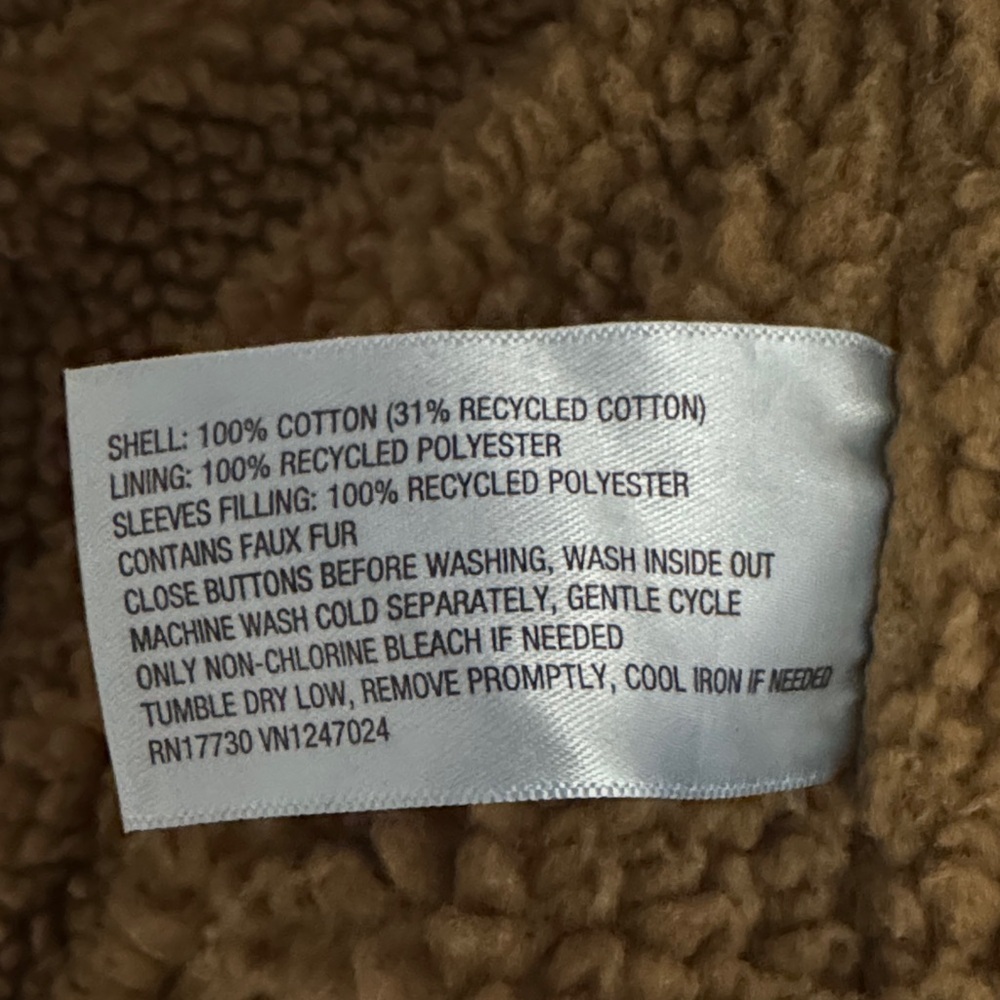 Goodfellow & Co Denim Jacket with Brown Sherpa Lining - Picture 9 of 9